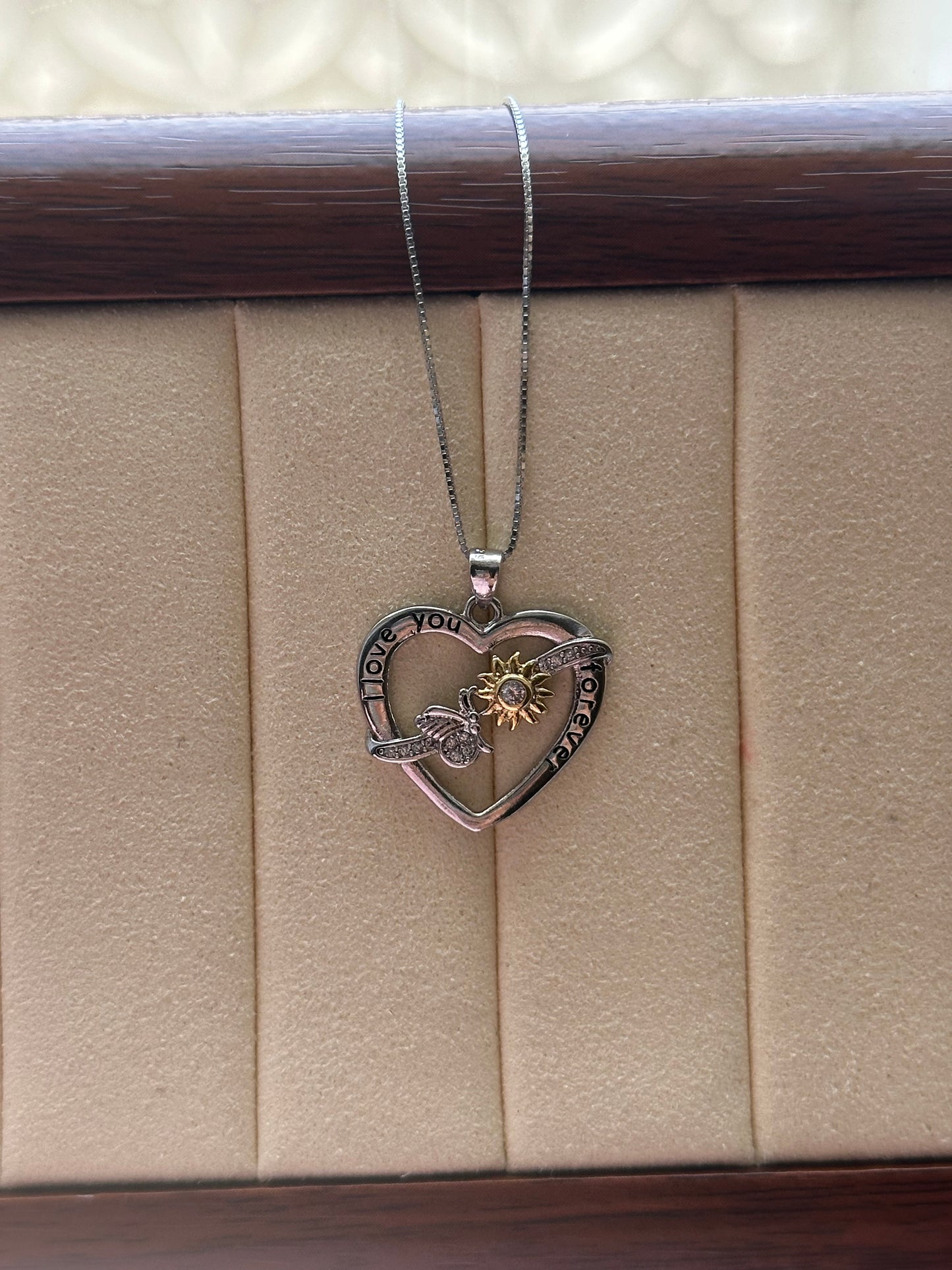 925 Sterling Silver Sunflower Necklace