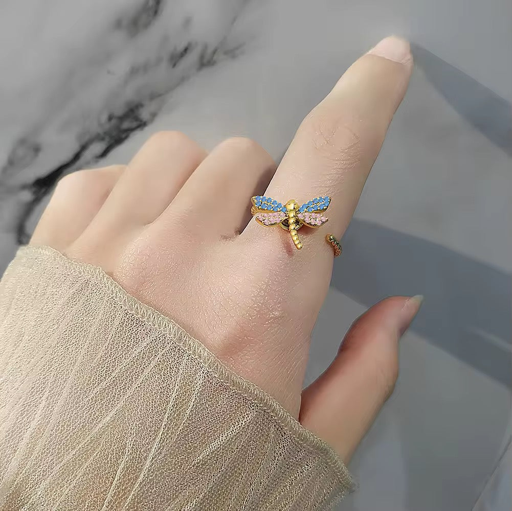 925 Sterling Silver Spinning Butterfly Ring