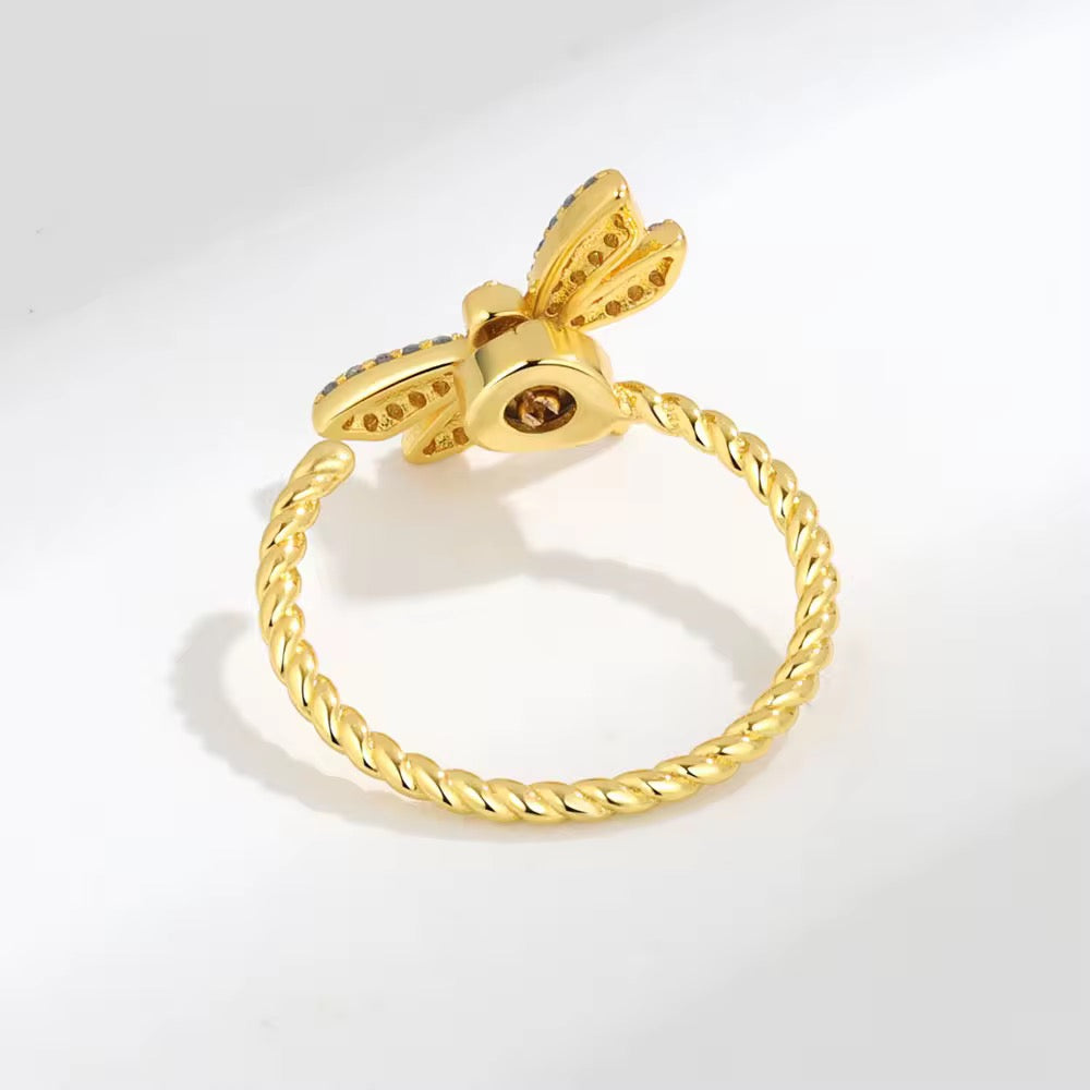 925 Sterling Silver Spinning Butterfly Ring