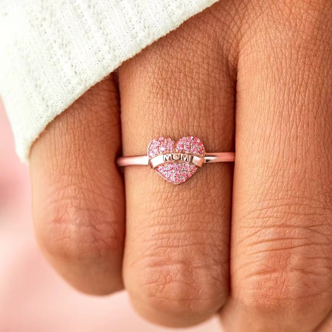 925 Sterling Silver Mom Ring