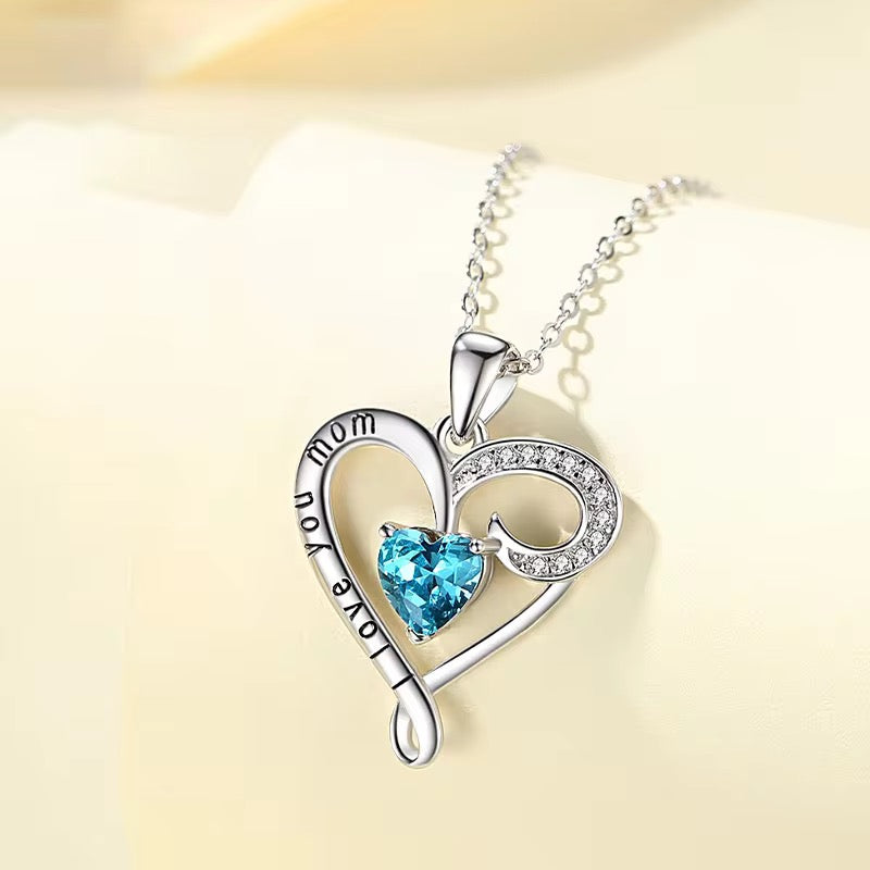 925 Sterling Silver Mom Necklace