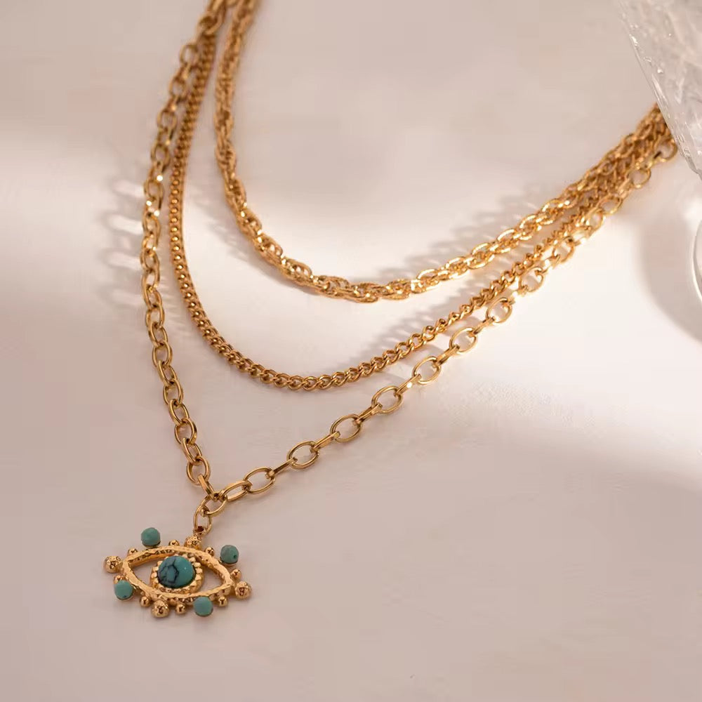 EVIL EYE charm necklace