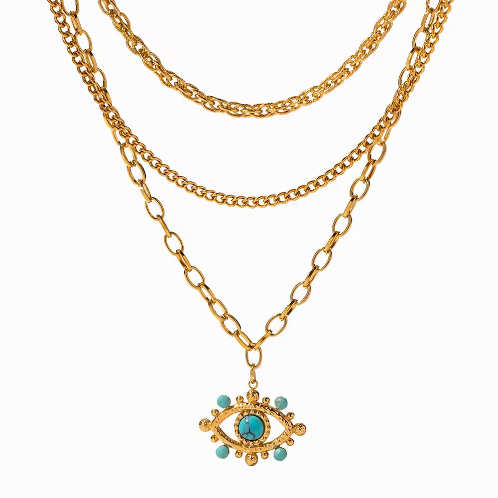 EVIL EYE charm necklace