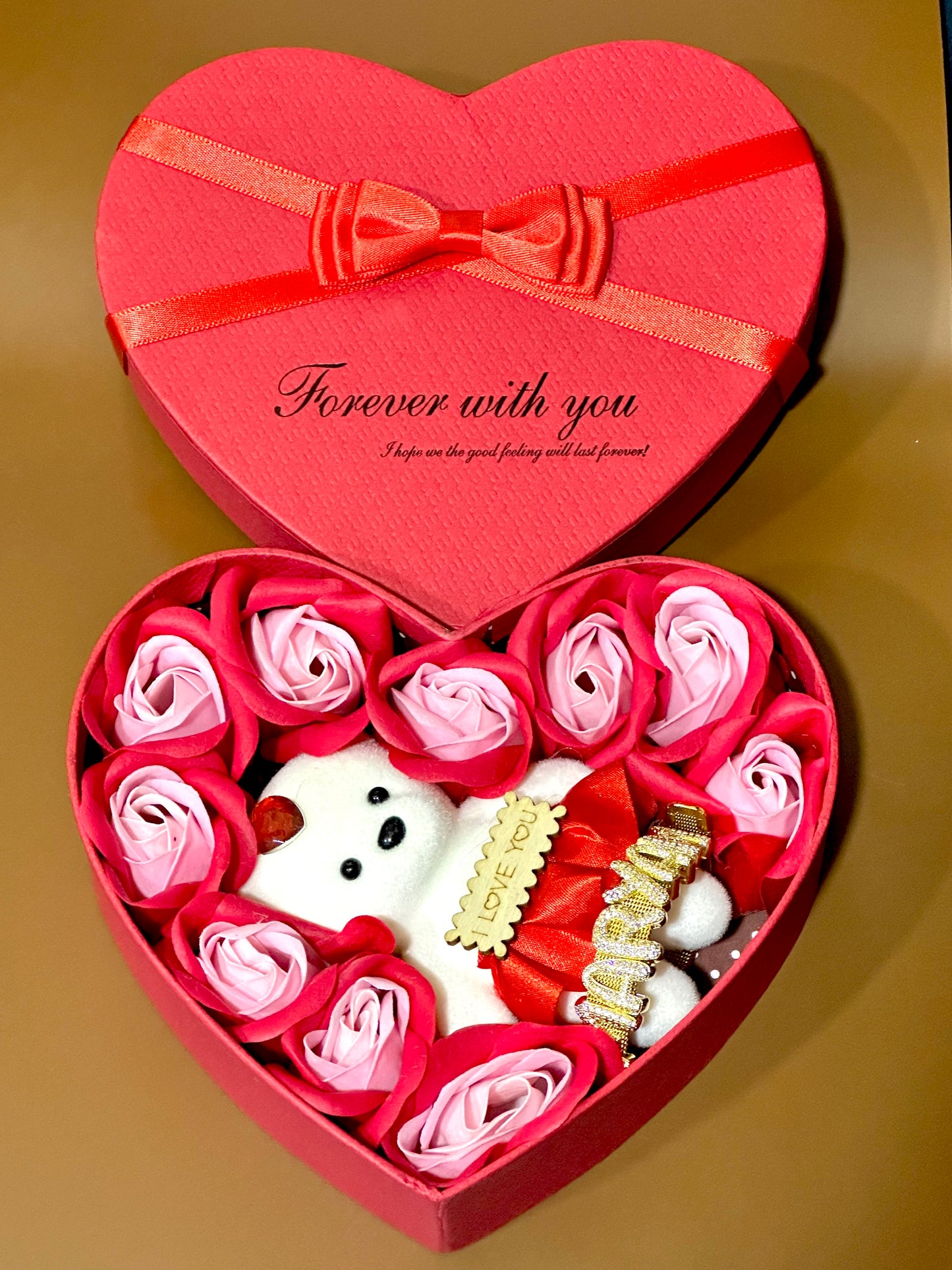 18K Gold Plated NAMELET + Heart Box