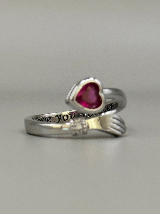 925 Sterling Silver Hug Ring