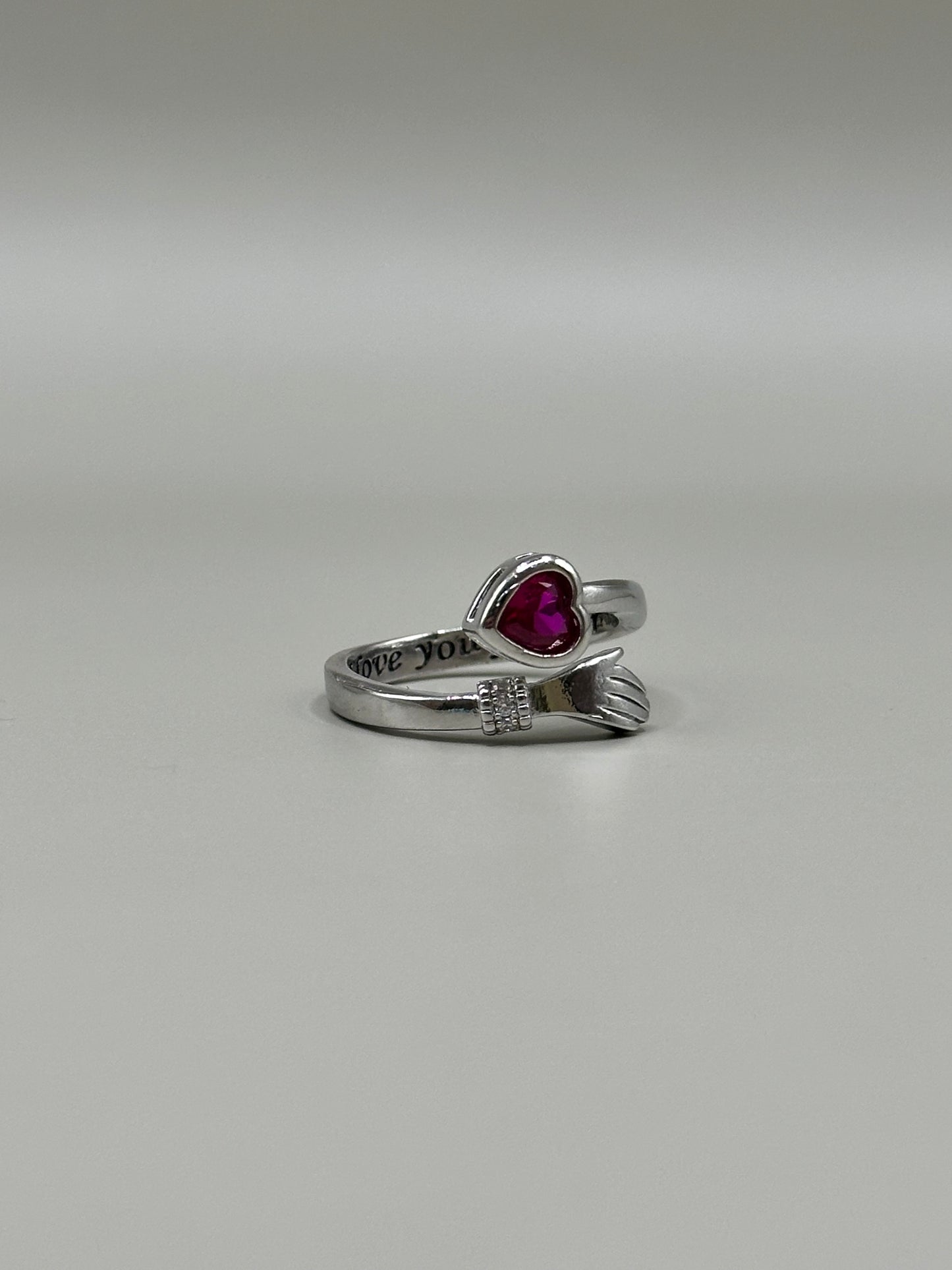 925 Sterling Silver Hug Ring