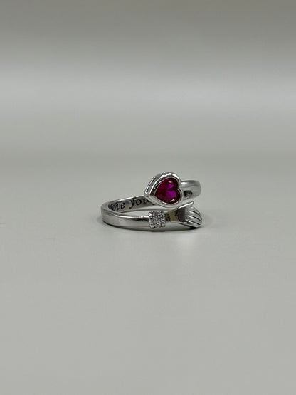 925 Sterling Silver Hug Ring