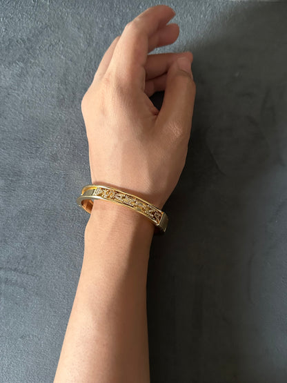 18K Gold Plated Personalised Bangle