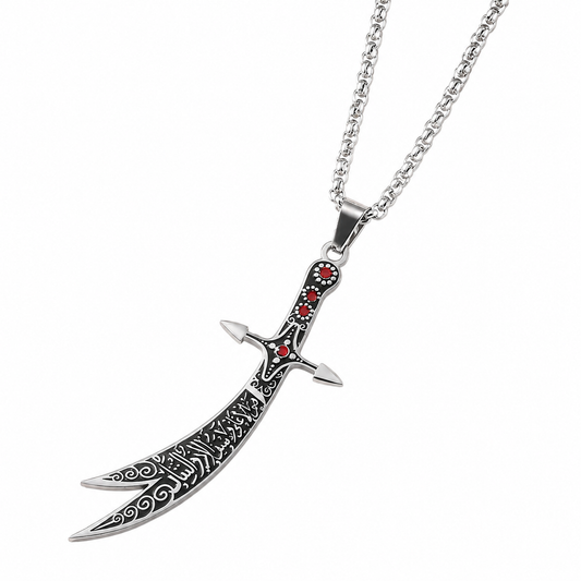 Zulfiqar Sword Stone Necklace