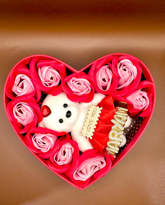 18K Gold Plated NAMELET + Heart Box