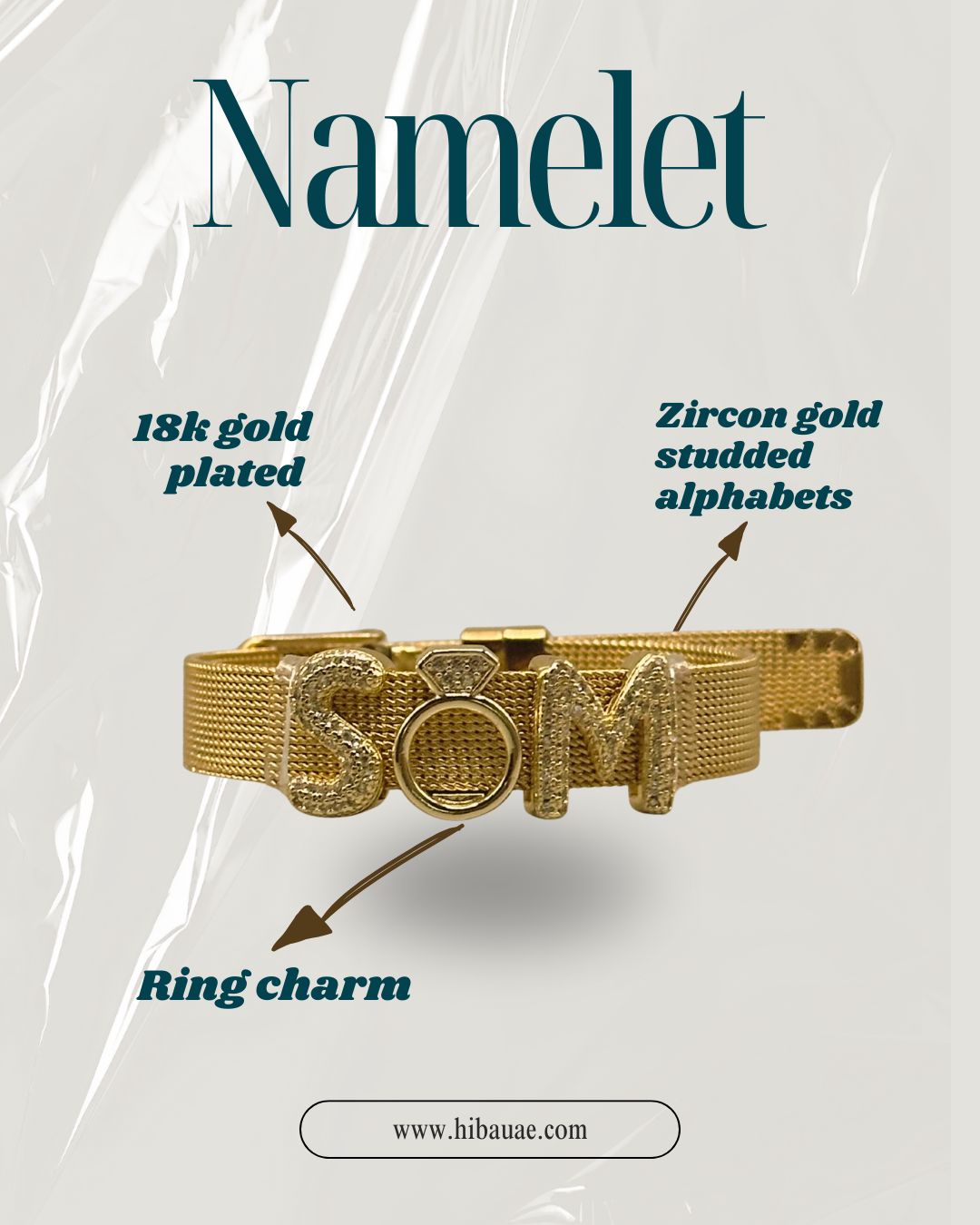 18K Gold Plated NAMELET