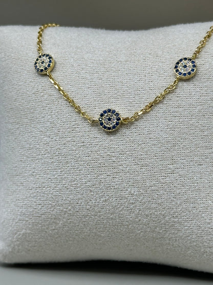 925 Sterling Silver Evil eye bracelet