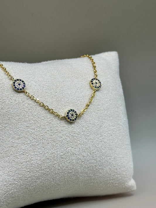 925 Sterling Silver Evil eye bracelet
