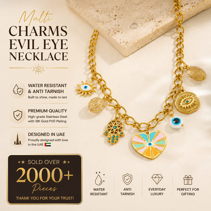 Evil Eye Charms Necklace 🧿