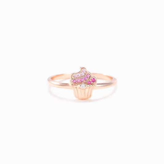 925 Sterling Silver Cupcake Ring