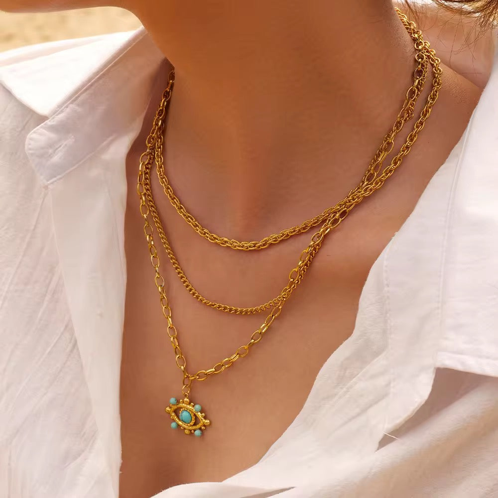 EVIL EYE charm necklace