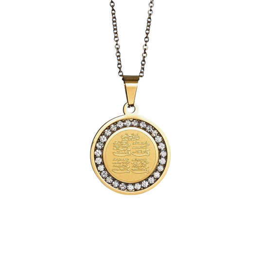 18K Gold Plated 4 Qul Necklace