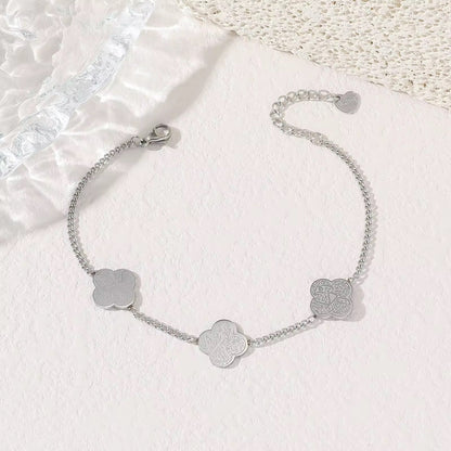 18K Gold Plated Clover Bracelet